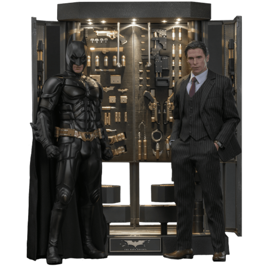 HOTMMS750 The Dark Knight - Batman Armory with Bruce Wayne (2.0) 1:6 Scale Collectible Figure Set - Hot Toys - Titan Pop Culture