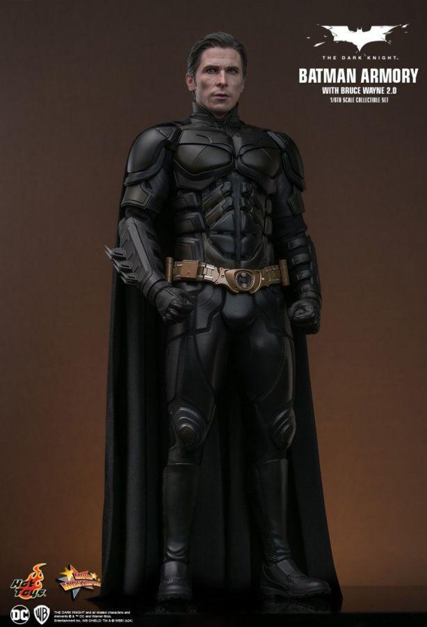 HOTMMS750 The Dark Knight - Batman Armory with Bruce Wayne (2.0) 1:6 Scale Collectible Figure Set - Hot Toys - Titan Pop Culture