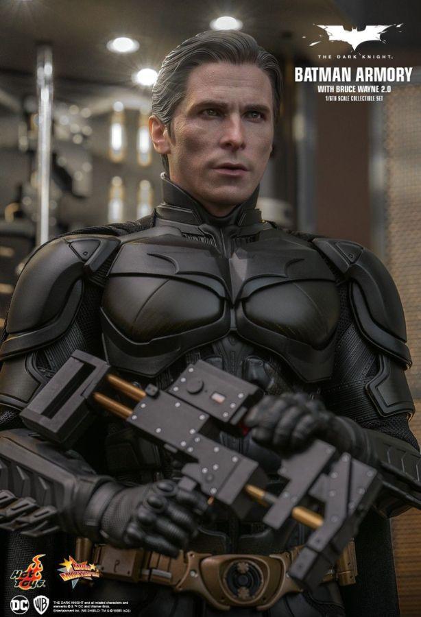 HOTMMS750 The Dark Knight - Batman Armory with Bruce Wayne (2.0) 1:6 Scale Collectible Figure Set - Hot Toys - Titan Pop Culture