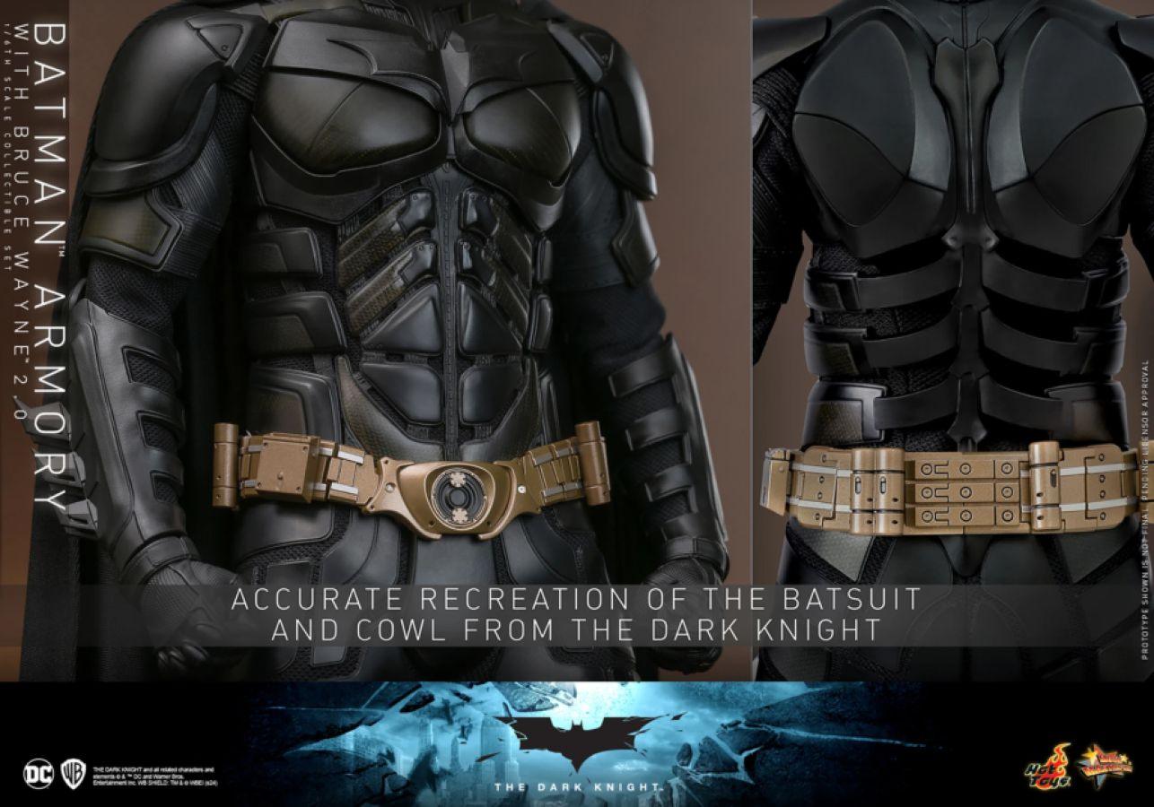 HOTMMS750 The Dark Knight - Batman Armory with Bruce Wayne (2.0) 1:6 Scale Collectible Figure Set - Hot Toys - Titan Pop Culture