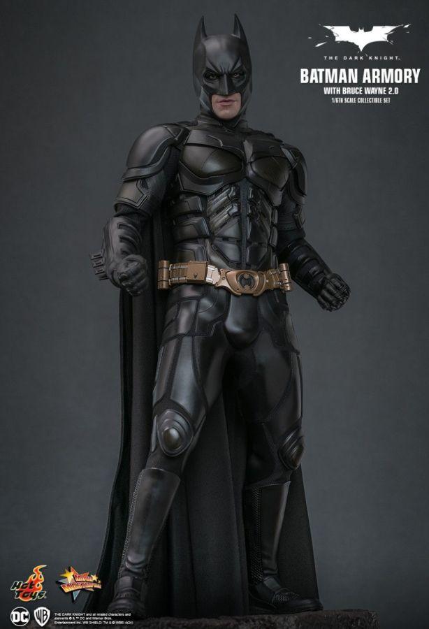 HOTMMS750 The Dark Knight - Batman Armory with Bruce Wayne (2.0) 1:6 Scale Collectible Figure Set - Hot Toys - Titan Pop Culture