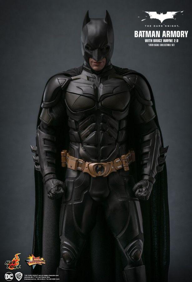 HOTMMS750 The Dark Knight - Batman Armory with Bruce Wayne (2.0) 1:6 Scale Collectible Figure Set - Hot Toys - Titan Pop Culture