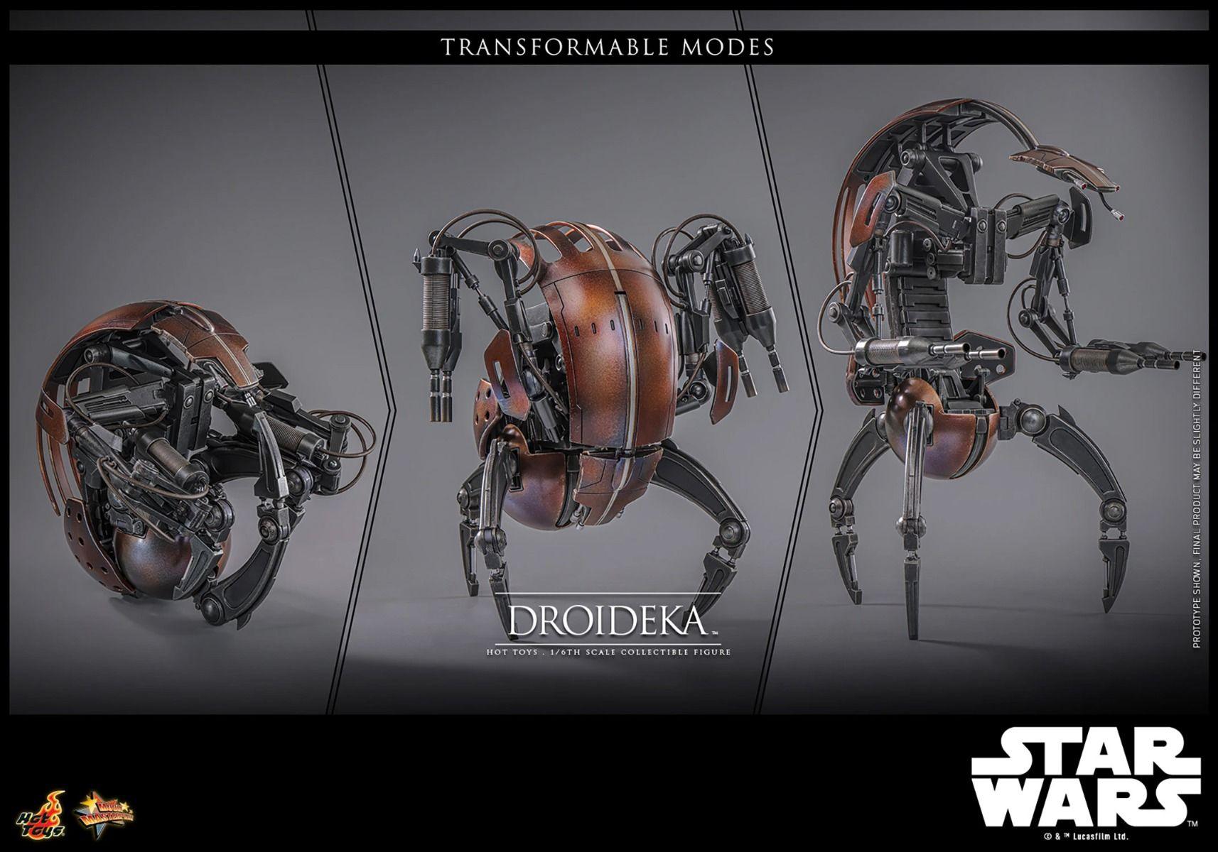 HOTMMS755 Star Wars Episode 1: The Phantom Menace - Droideka 1:6 Scale Collectable Action Figure - Sideshow Collectibles - Titan Pop Culture