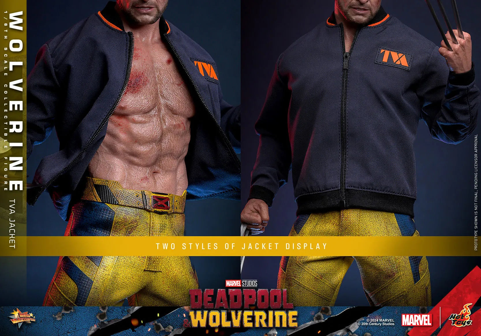 HOTMMS756 Deadpool & Wolverine - Wolverine (TVA Jacket) 1:6 Scale Collectable Action Figure - Hot Toys - Titan Pop Culture