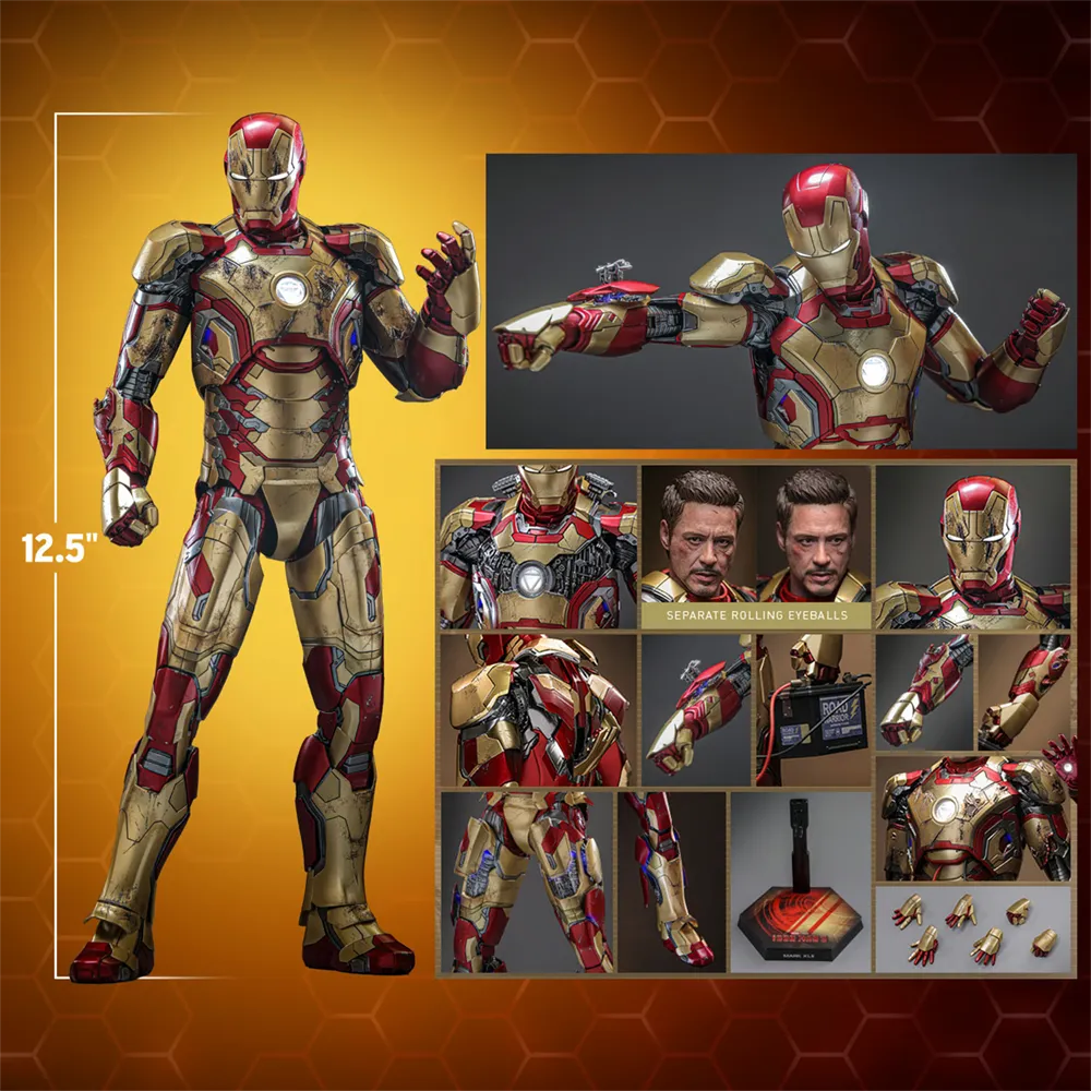 HOTMMS758D65 Iron Man 3 - Iron Man Mk 42 (2.0) 1:6 Scale Collectable Action Figure - Hot Toys - Titan Pop Culture