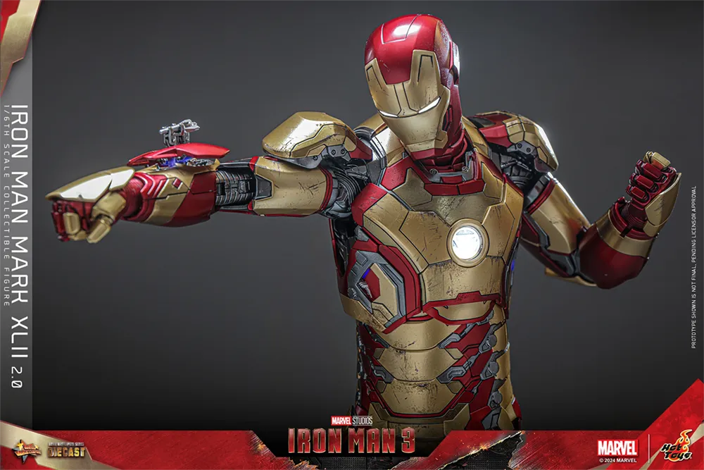 HOTMMS758D65 Iron Man 3 - Iron Man Mk 42 (2.0) 1:6 Scale Collectable Action Figure - Hot Toys - Titan Pop Culture