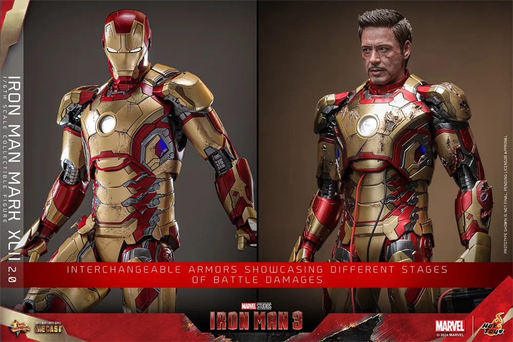 HOTMMS758D65 Iron Man 3 - Iron Man Mk 42 (2.0) 1:6 Scale Collectable Action Figure - Hot Toys - Titan Pop Culture