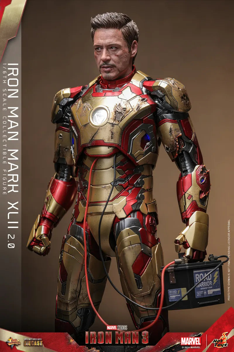 HOTMMS758D65 Iron Man 3 - Iron Man Mk 42 (2.0) 1:6 Scale Collectable Action Figure - Hot Toys - Titan Pop Culture