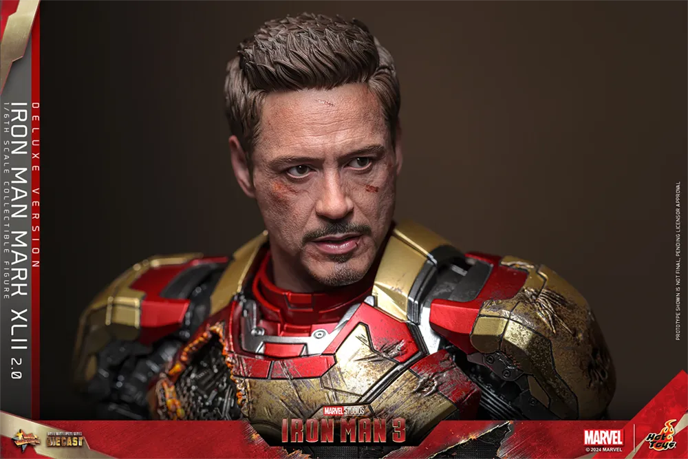 HOTMMS759D66 Iron Man 3 - Iron Man Mk 42 (2.0) Deluxe 1:6 Scale Collectable Action Figure - Hot Toys - Titan Pop Culture