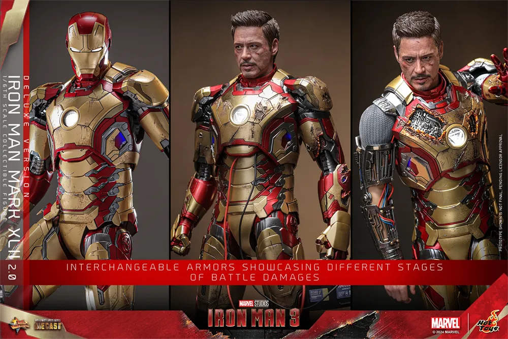 HOTMMS759D66 Iron Man 3 - Iron Man Mk 42 (2.0) Deluxe 1:6 Scale Collectable Action Figure - Hot Toys - Titan Pop Culture