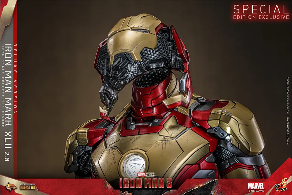 HOTMMS759D66 Iron Man 3 - Iron Man Mk 42 (2.0) Deluxe 1:6 Scale Collectable Action Figure - Hot Toys - Titan Pop Culture