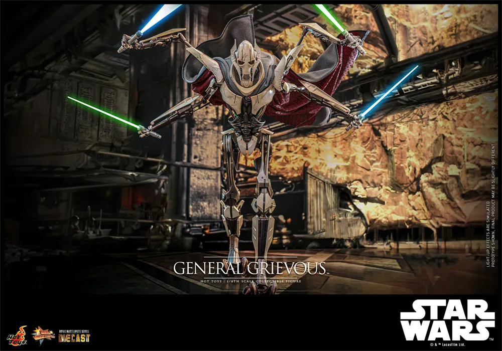 HOTMMS760D67 Star Wars: Revenge of the Sith - General Grievous 1:6 Scale Collectable Action Figure - Hot Toys - Titan Pop Culture