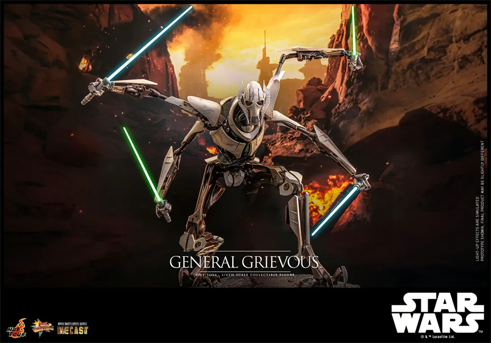 HOTMMS760D67 Star Wars: Revenge of the Sith - General Grievous 1:6 Scale Collectable Action Figure - Hot Toys - Titan Pop Culture