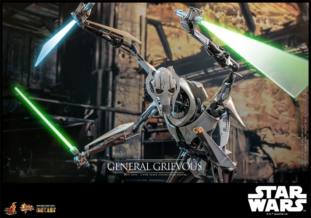 HOTMMS760D67 Star Wars: Revenge of the Sith - General Grievous 1:6 Scale Collectable Action Figure - Hot Toys - Titan Pop Culture