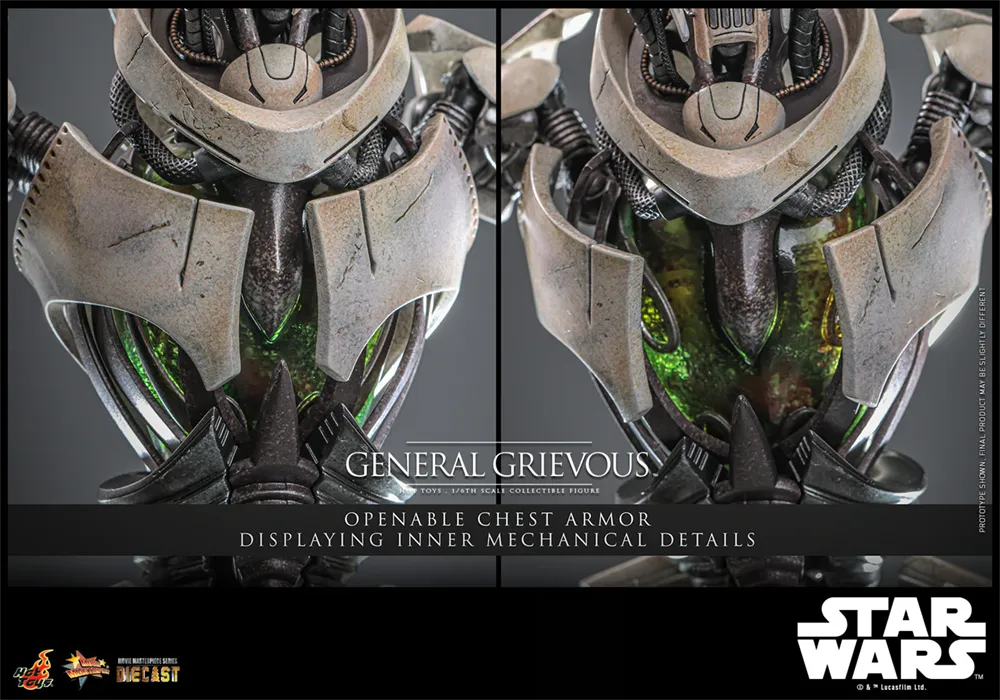 HOTMMS760D67 Star Wars: Revenge of the Sith - General Grievous 1:6 Scale Collectable Action Figure - Hot Toys - Titan Pop Culture