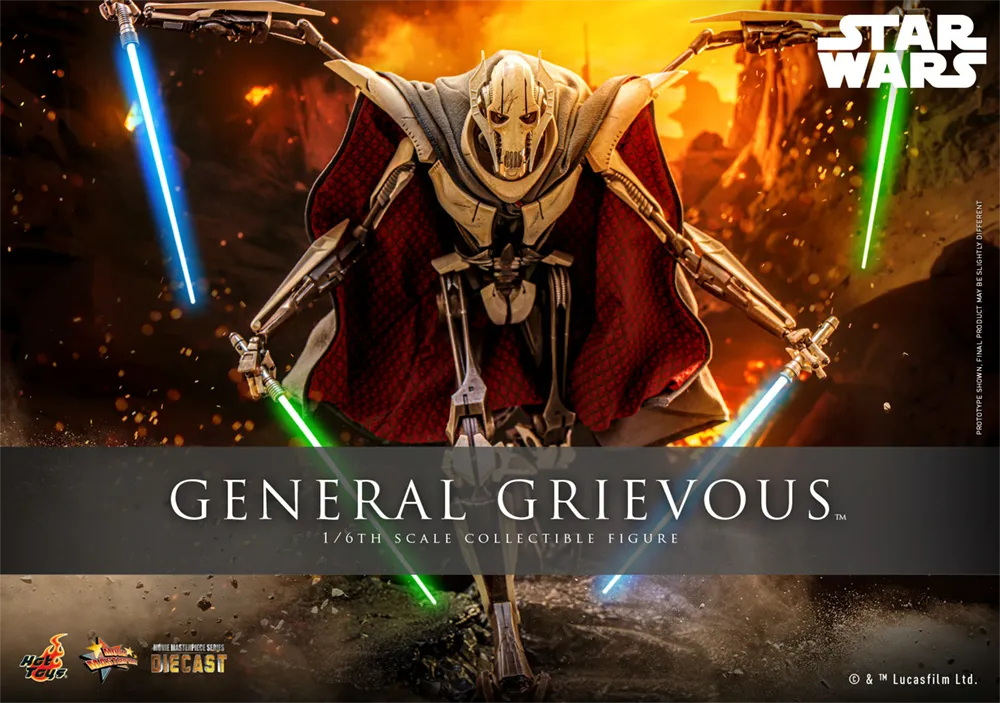 HOTMMS760D67 Star Wars: Revenge of the Sith - General Grievous 1:6 Scale Collectable Action Figure - Hot Toys - Titan Pop Culture