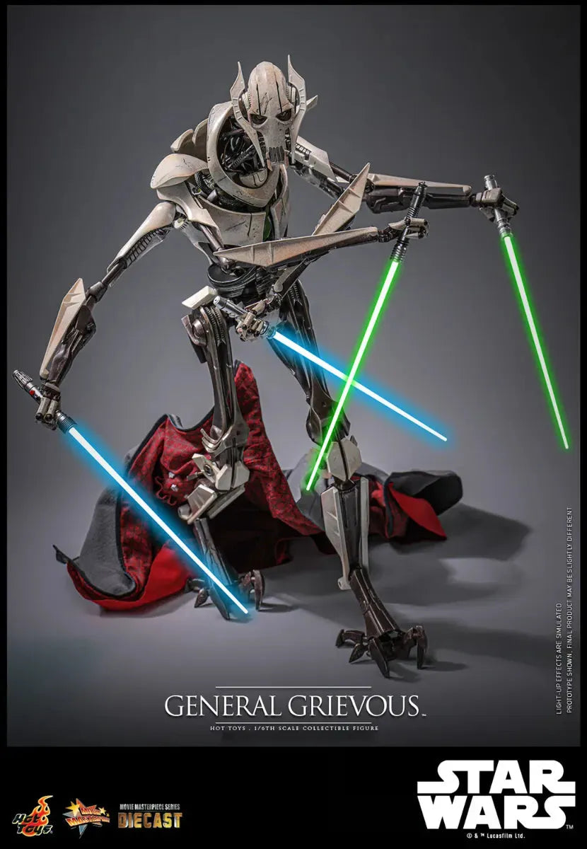 HOTMMS760D67 Star Wars: Revenge of the Sith - General Grievous 1:6 Scale Collectable Action Figure - Hot Toys - Titan Pop Culture