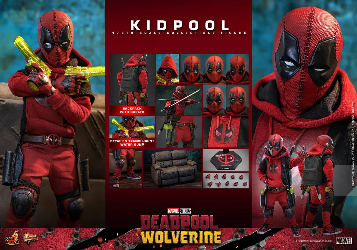 HOTMMS763 Deadpool & Wolverine - Kidpool 1:6 Scale Collectable Action Figure - Hot Toys - Titan Pop Culture