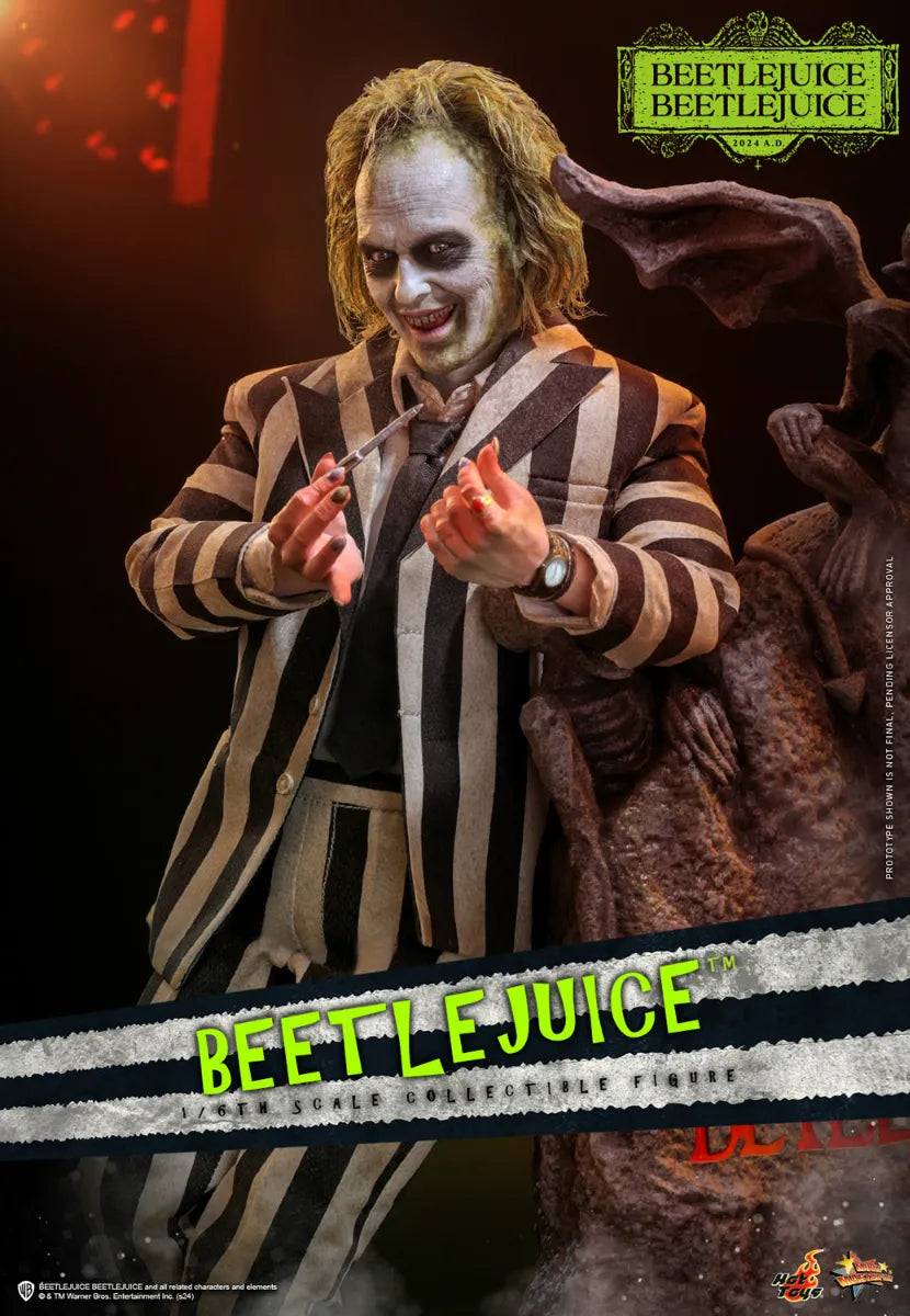 HOTMMS767 Beetlejuice 2 - Beetlejuice 1:6 Scale Collectable Action Figure - Sideshow Collectibles - Titan Pop Culture