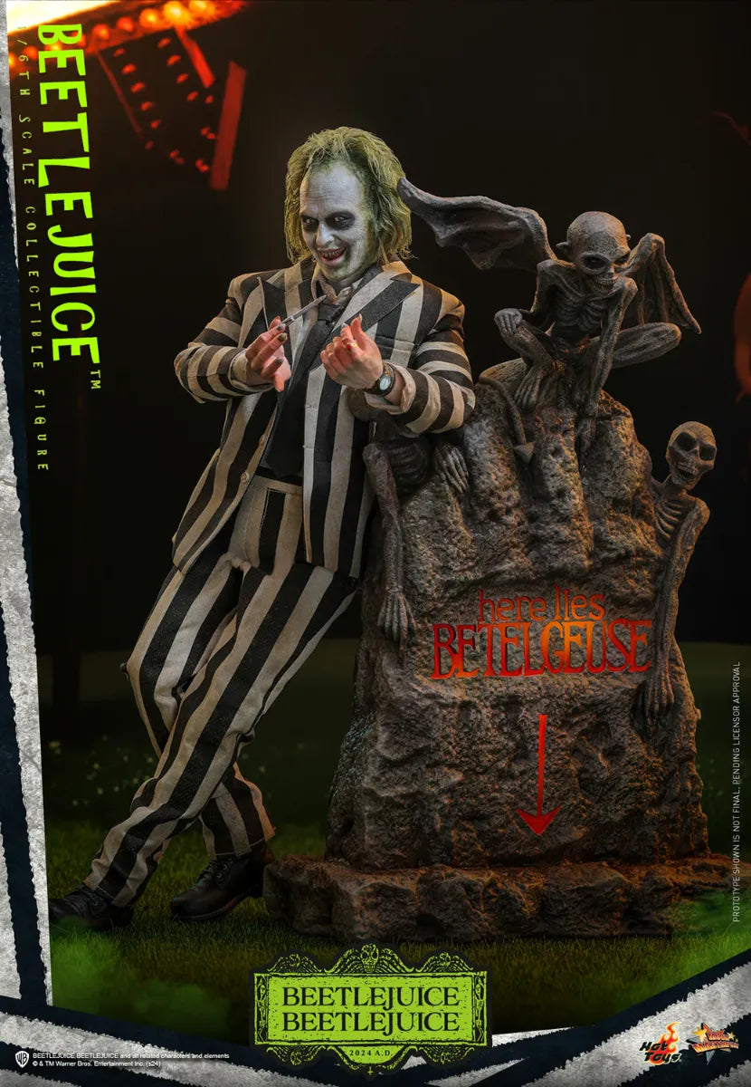 HOTMMS767 Beetlejuice 2 - Beetlejuice 1:6 Scale Collectable Action Figure - Sideshow Collectibles - Titan Pop Culture