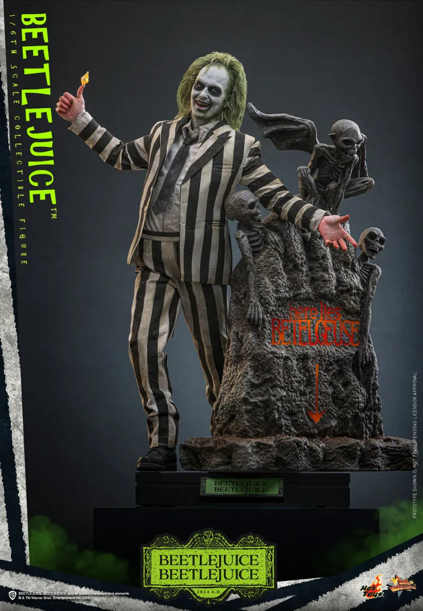 HOTMMS767 Beetlejuice 2 - Beetlejuice 1:6 Scale Collectable Action Figure - Sideshow Collectibles - Titan Pop Culture