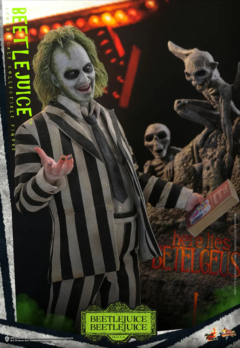 HOTMMS767 Beetlejuice 2 - Beetlejuice 1:6 Scale Collectable Action Figure - Sideshow Collectibles - Titan Pop Culture