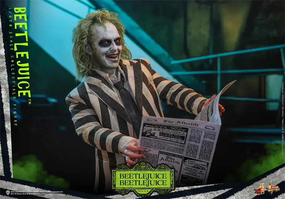 HOTMMS767 Beetlejuice 2 - Beetlejuice 1:6 Scale Collectable Action Figure - Sideshow Collectibles - Titan Pop Culture