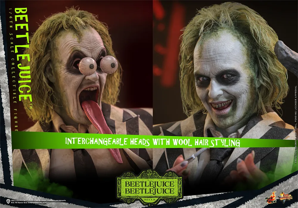 HOTMMS767 Beetlejuice 2 - Beetlejuice 1:6 Scale Collectable Action Figure - Sideshow Collectibles - Titan Pop Culture