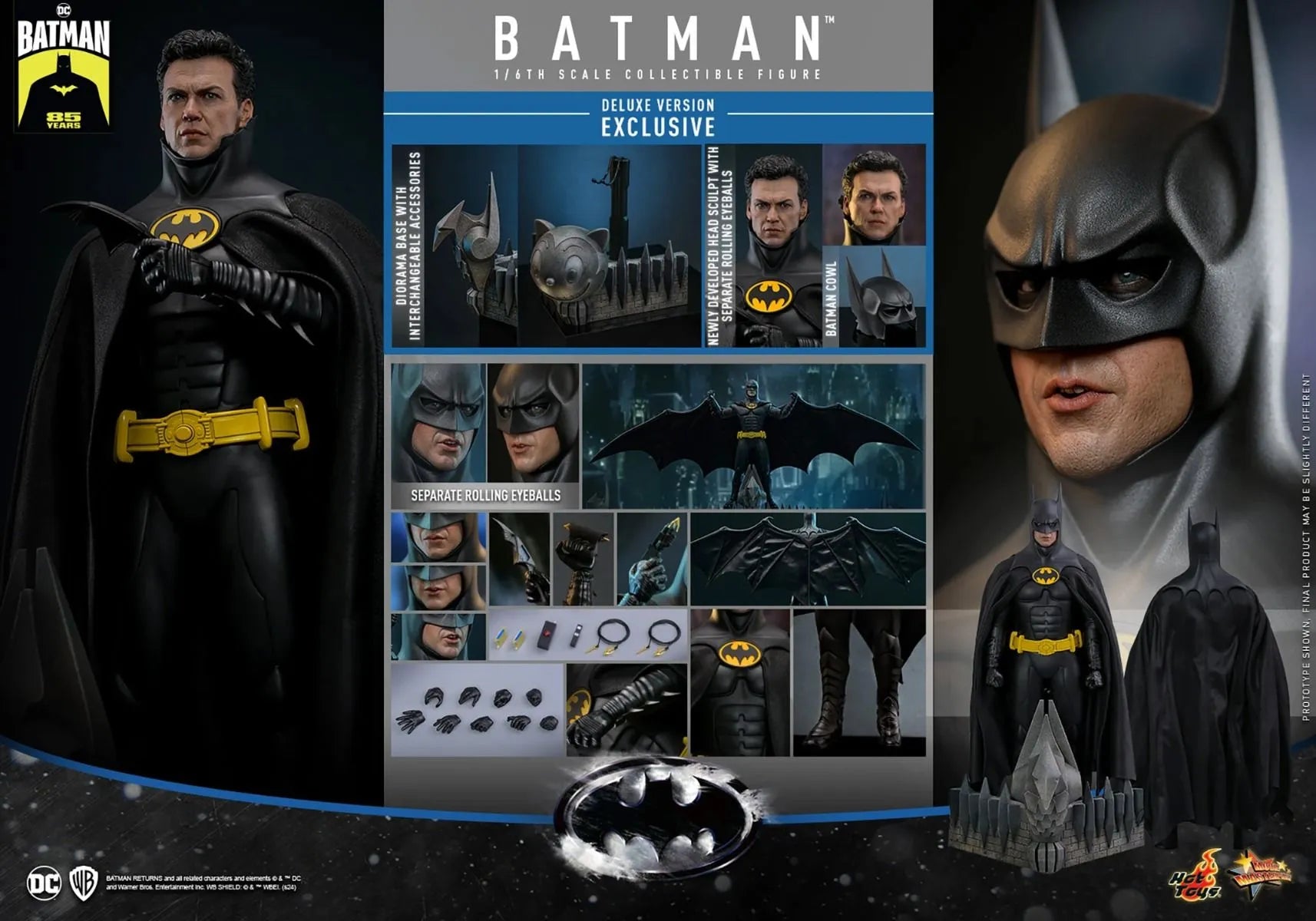 HOTMMS770 Batman Returns - Batman Deluxe 1:6 Scale Collectable Action Figure - Hot Toys - Titan Pop Culture