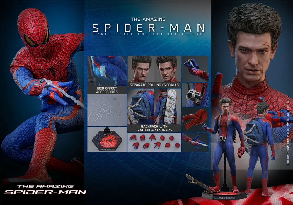 Amazing Spiderman - Figura de acción coleccionable de SpiderMan a escala 1:6