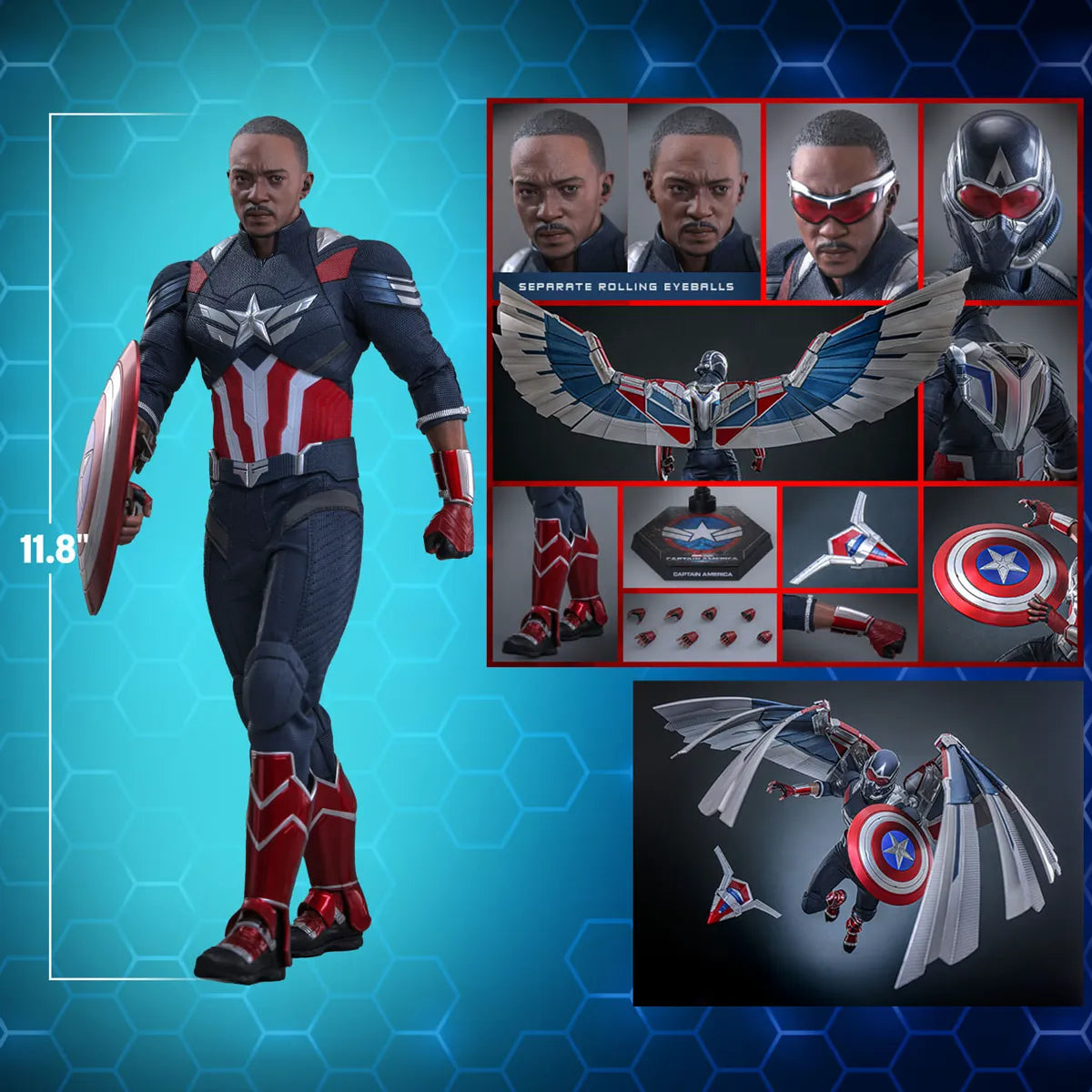 Captain America: Brave New World - Captain America 1:6 Scale Collectable Action Figure