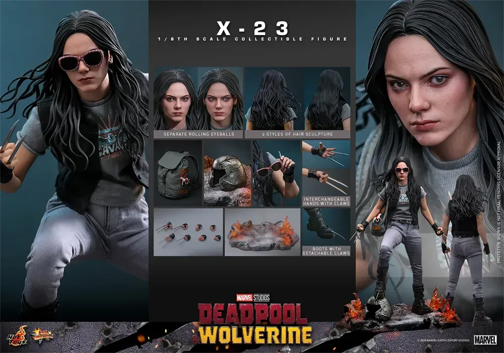 HOTMMS781 Deadpool & Wolverine - X-23 1:6 Scale Collectable Action Figure - Hot Toys - Titan Pop Culture