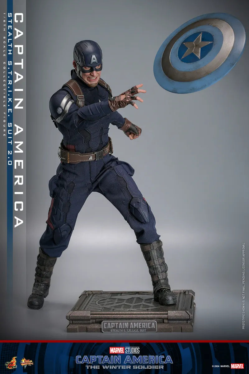 HOTMMS783 Captain America: Winter Soldier - Stealth S.T.R.I.K.E. Suit 2.0 1:6 Scale Collectable Figure - Hot Toys - Titan Pop Culture