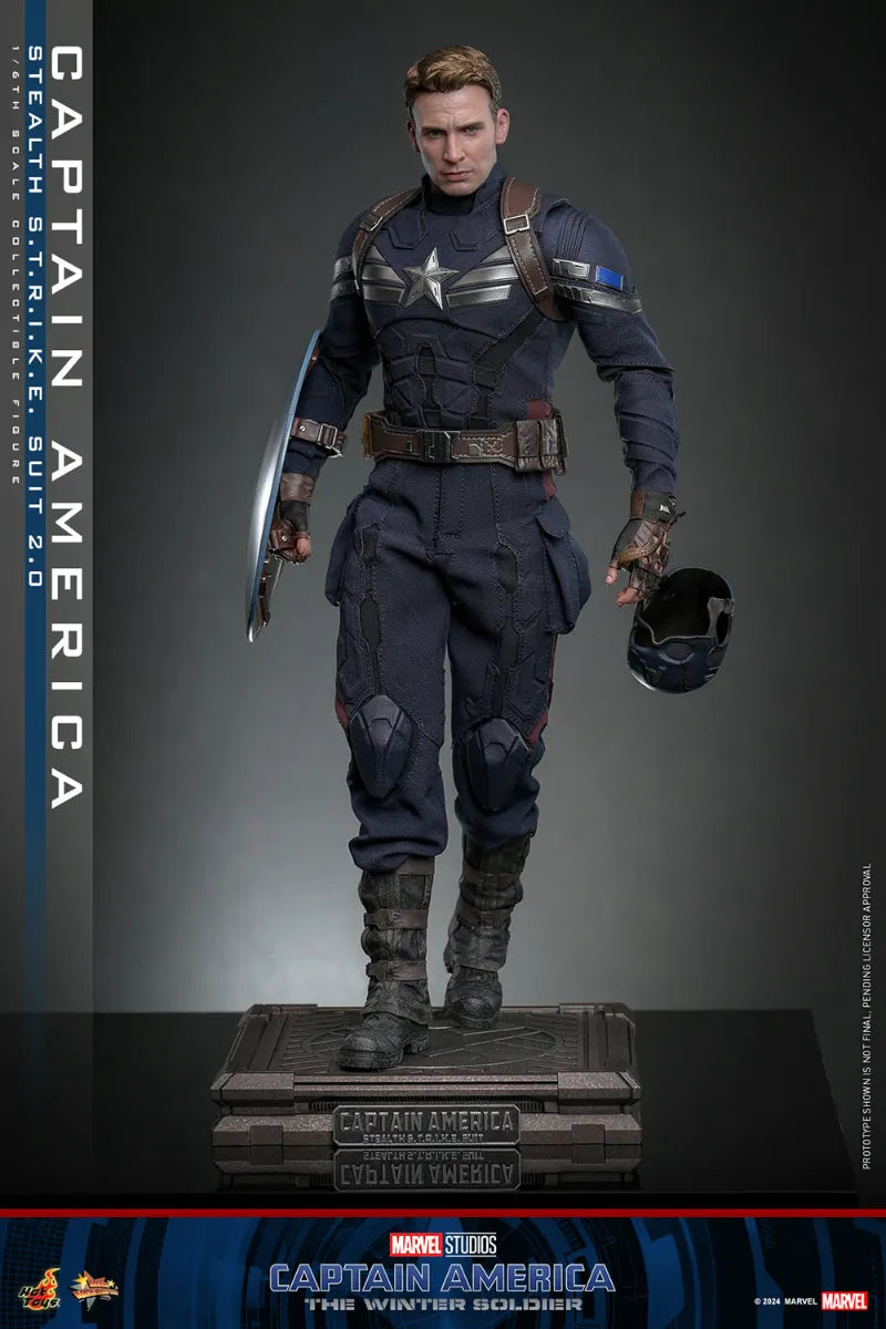 HOTMMS783 Captain America: Winter Soldier - Stealth S.T.R.I.K.E. Suit 2.0 1:6 Scale Collectable Figure - Hot Toys - Titan Pop Culture