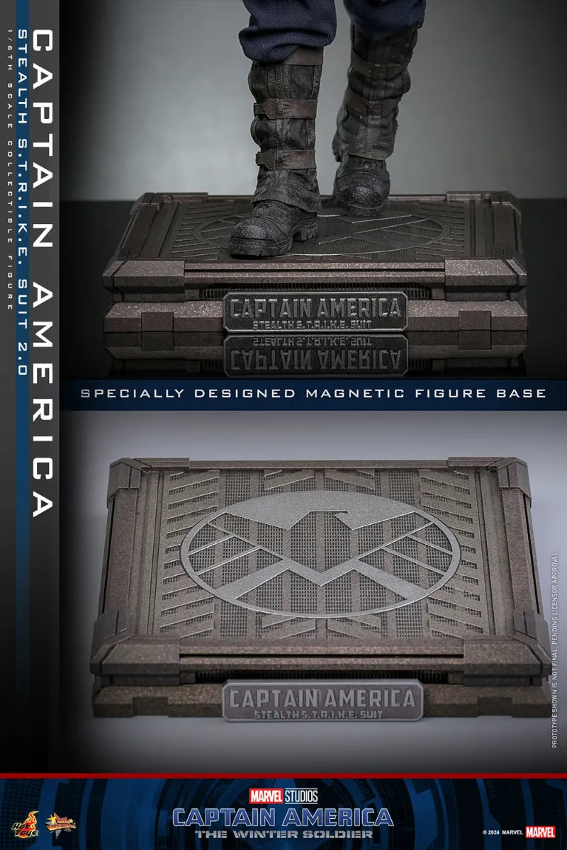 HOTMMS783 Captain America: Winter Soldier - Stealth S.T.R.I.K.E. Suit 2.0 1:6 Scale Collectable Figure - Hot Toys - Titan Pop Culture