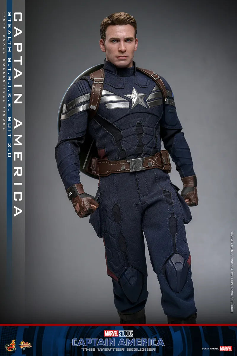 HOTMMS783 Captain America: Winter Soldier - Stealth S.T.R.I.K.E. Suit 2.0 1:6 Scale Collectable Figure - Hot Toys - Titan Pop Culture