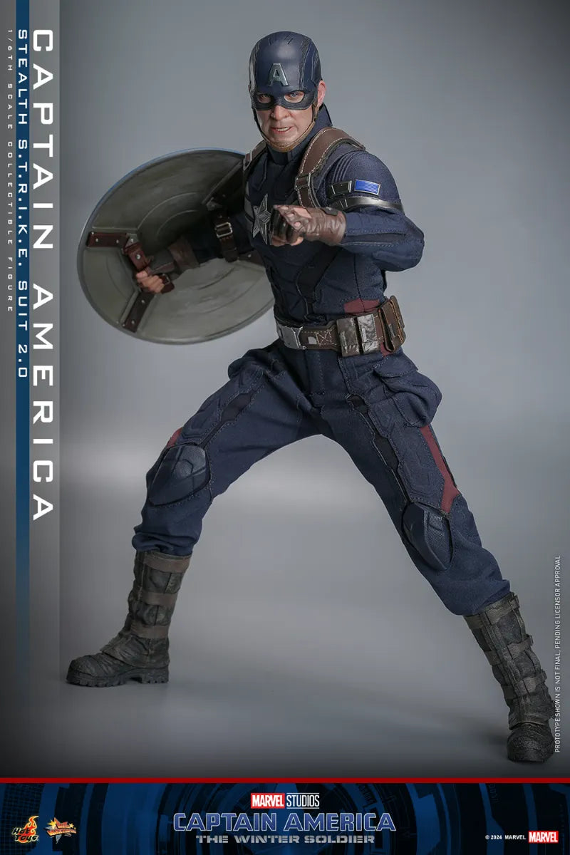 HOTMMS783 Captain America: Winter Soldier - Stealth S.T.R.I.K.E. Suit 2.0 1:6 Scale Collectable Figure - Hot Toys - Titan Pop Culture