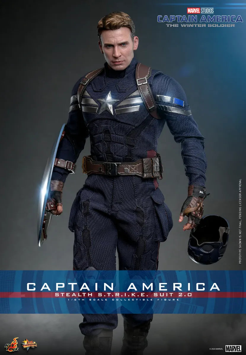 HOTMMS783 Captain America: Winter Soldier - Stealth S.T.R.I.K.E. Suit 2.0 1:6 Scale Collectable Figure - Hot Toys - Titan Pop Culture