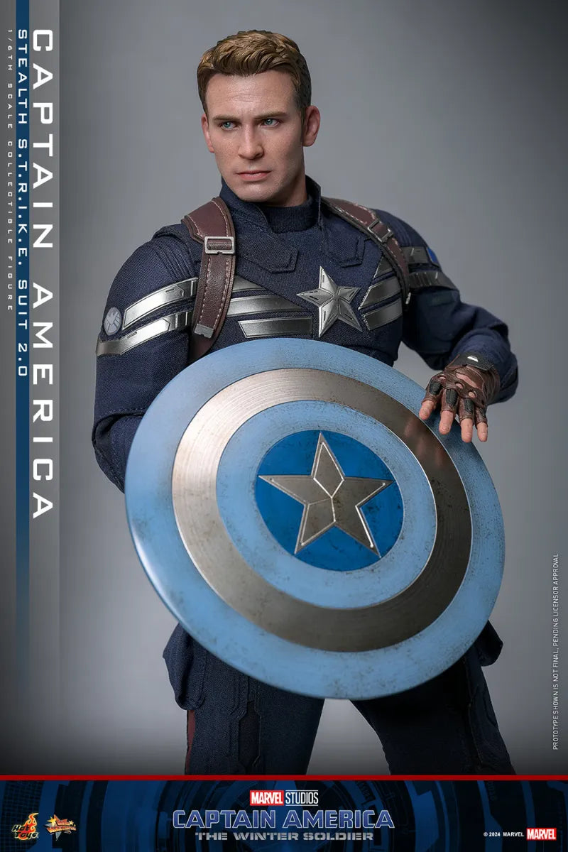 HOTMMS783 Captain America: Winter Soldier - Stealth S.T.R.I.K.E. Suit 2.0 1:6 Scale Collectable Figure - Hot Toys - Titan Pop Culture