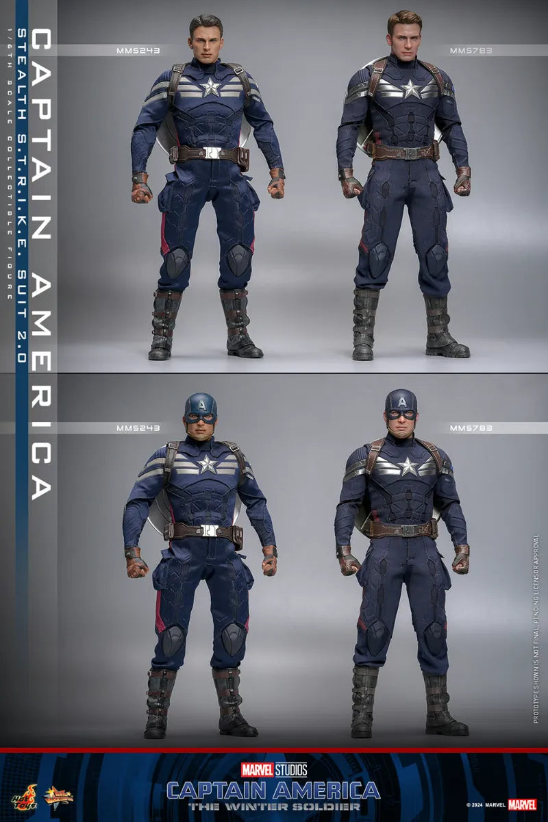 HOTMMS783 Captain America: Winter Soldier - Stealth S.T.R.I.K.E. Suit 2.0 1:6 Scale Collectable Figure - Hot Toys - Titan Pop Culture