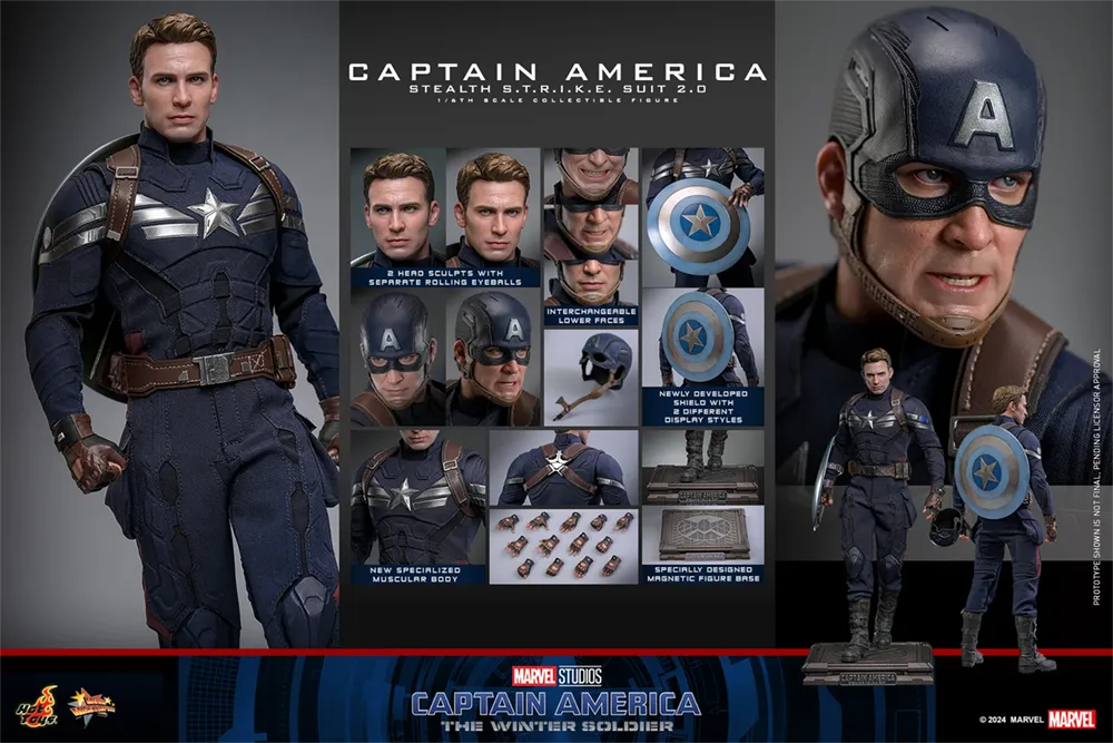 HOTMMS783 Captain America: Winter Soldier - Stealth S.T.R.I.K.E. Suit 2.0 1:6 Scale Collectable Figure - Hot Toys - Titan Pop Culture