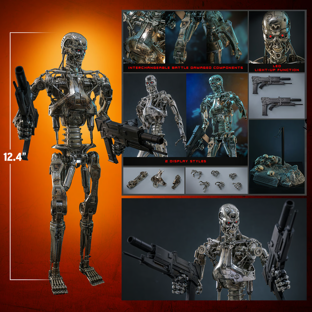 Terminator 2: Judgment Day - Endoskeleton (Battle Damaged) 1:6 Scale Collectable Action Figure