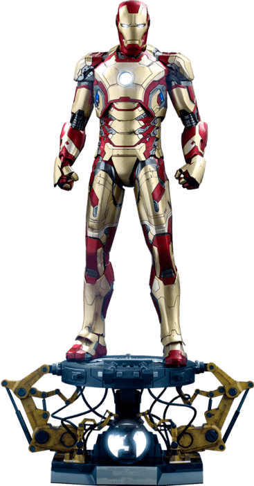 HOTQS008 Iron Man 3 - Iron Man Mark XLII Deluxe 1:4 Scale Action Figure - Hot Toys - Titan Pop Culture