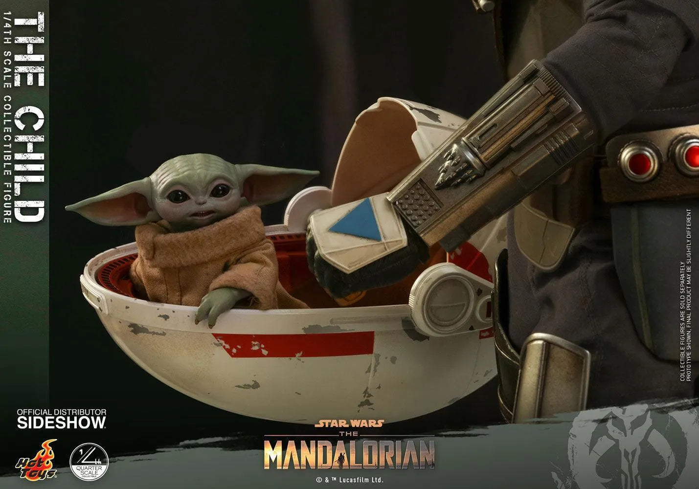 HOTQS018 Star Wars: The Mandalorian - The Child 1:4 Scale Action Figure - Hot Toys - Titan Pop Culture