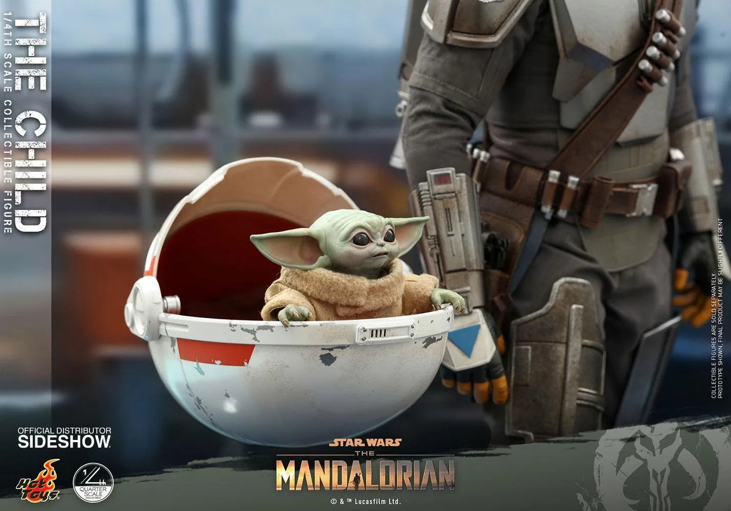 HOTQS018 Star Wars: The Mandalorian - The Child 1:4 Scale Action Figure - Hot Toys - Titan Pop Culture