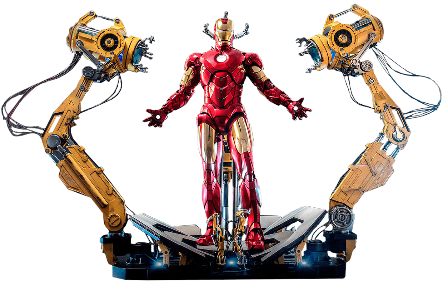 HOTQS021 Iron Man 2 - Mark IV Deluxe with Gantry 1:4 Scale Collectable Action Figure - Hot Toys - Titan Pop Culture