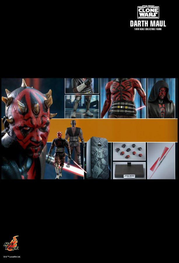 HOTTMS024 Star Wars: The Clone Wars - Darth Maul 1:6 Scale 12" Action Figure - Hot Toys - Titan Pop Culture