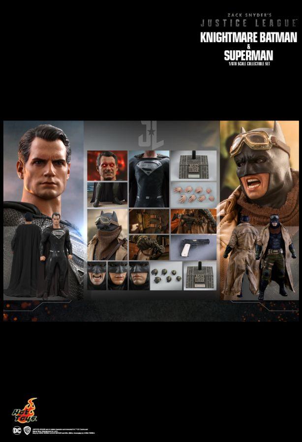 HOTTMS038 Zack Snyder's Justice League (2021) - Knightmare Batman & Superman 1:6 Scale 12" Figure Set - Hot Toys - Titan Pop Culture