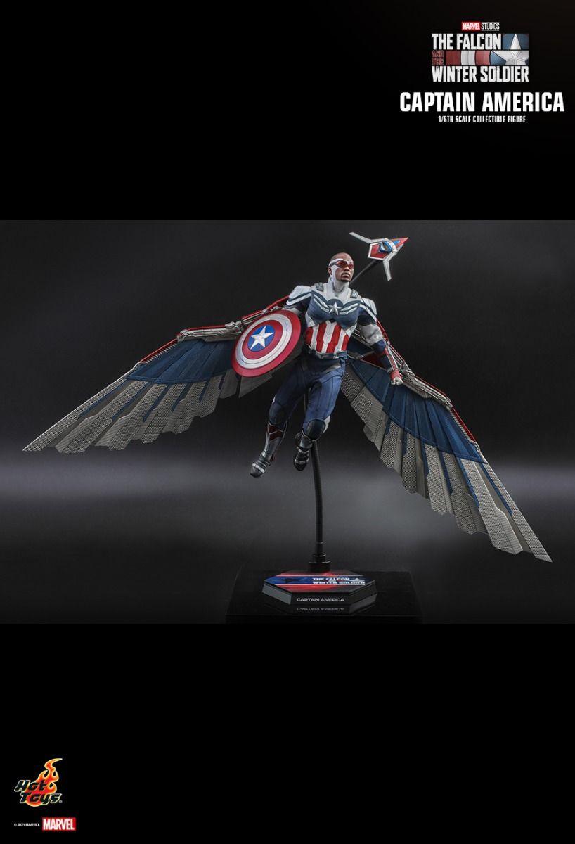 HOTTMS040 The Falcon and the Winter Soldier - Captain America 1:6 Scale 12" Action Figure - Hot Toys - Titan Pop Culture