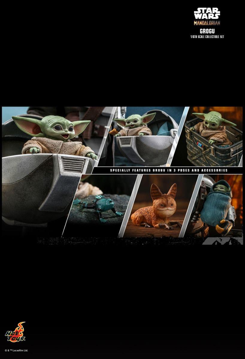 HOTTMS043 Star Wars: The Mandalorian - Grogu 1:6 Scale Action Figure Set - Hot Toys - Titan Pop Culture